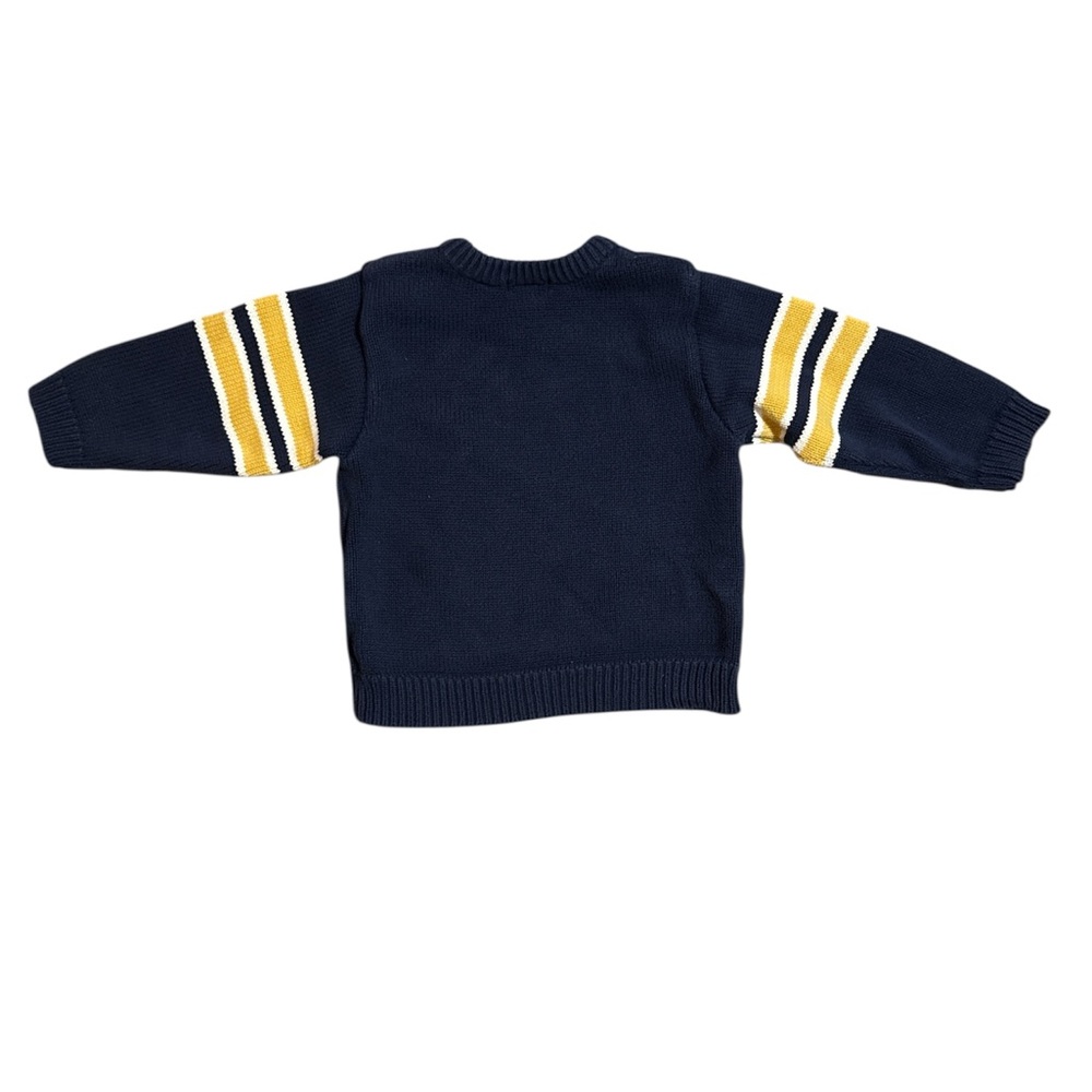 Carter's Navy and Yellow Striped Kids Sweater - Picture 3 of 6
